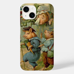 Three Little Pigs Vintage Fairy Tale Case-Mate iPhone 14 Case