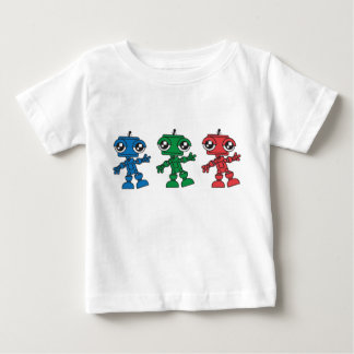 Three Little Robots Baby T-Shirt
