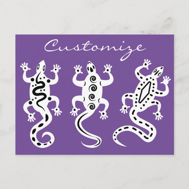 Three Lizards Thunder_Cove Southwest Style Postcard (Front)