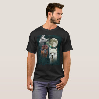 Three Llama Moon | Wolf Moon Parody T-Shirt