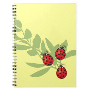 Three Lucky Ladybugs Notebook