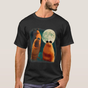 Three Marcus The Worm Howl At Moon Funny Marcus Me T-Shirt