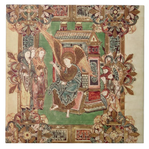 Three Maries at the Sepulchre, from the Benedictio Tile