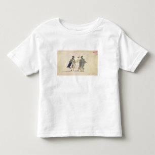 Three Masked Figures in Carnival Costume (pen & in Toddler T-Shirt