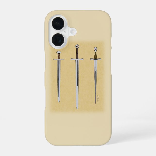 Three Mediaeval Swords 2016 iPhone 16 Case (Back)