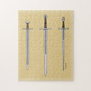Three Mediaeval Swords 2016 Jigsaw Puzzle