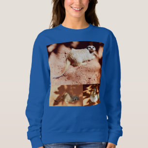Three Meerkats Collage, Sweatshirt
