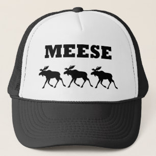 Three Meese Funny Trucker Hat