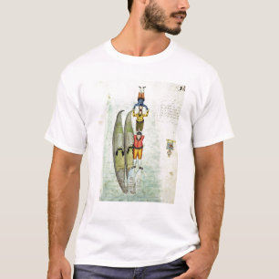 Three men balancing on two gondolas, 1772 T-Shirt