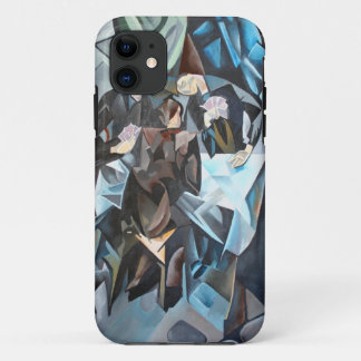 Three Men Playing Cards  Geometric Art After Rockl iPhone 11 Case