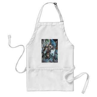 Three Men Playing Cards Geometric Art After Rockl Standard Apron