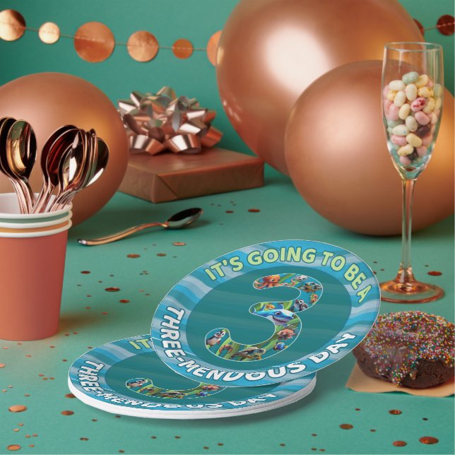 Three-mendous Day Paper Plate (Multi)