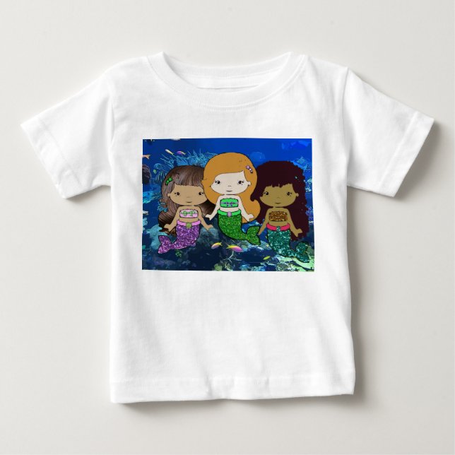 Three Mermaids Toddler Shirt (Front)
