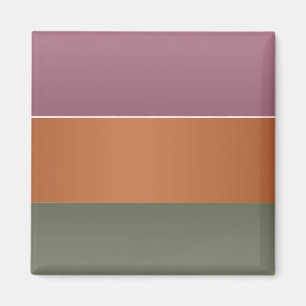 Three Metal Finish Colour Stripe - Add Text Img Magnet