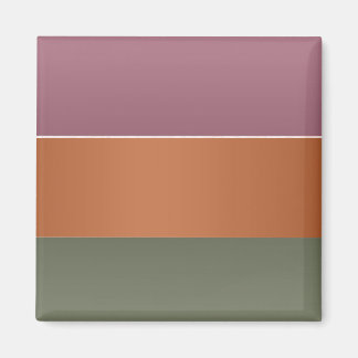 Three Metal Finish Colour Stripe - Add Text Img Magnet