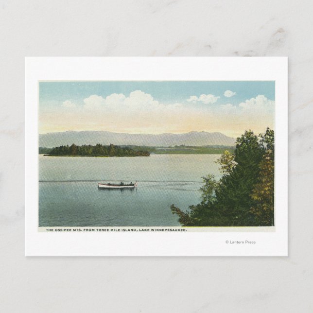 Three Mile Island View of the Ossipee Mts Postcard (Front)