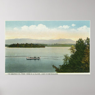 Three Mile Island View of the Ossipee Mts Poster