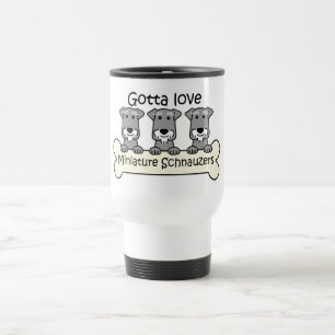 Three Miniature Schnauzers Travel Mug