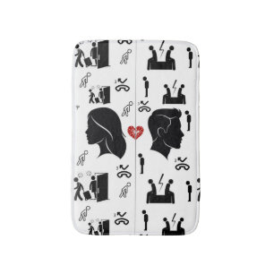 Three Missed Chances Bath Mat Emotional Décor