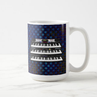 Three Modern Keyboards: Synthesizers: Coffee Mug