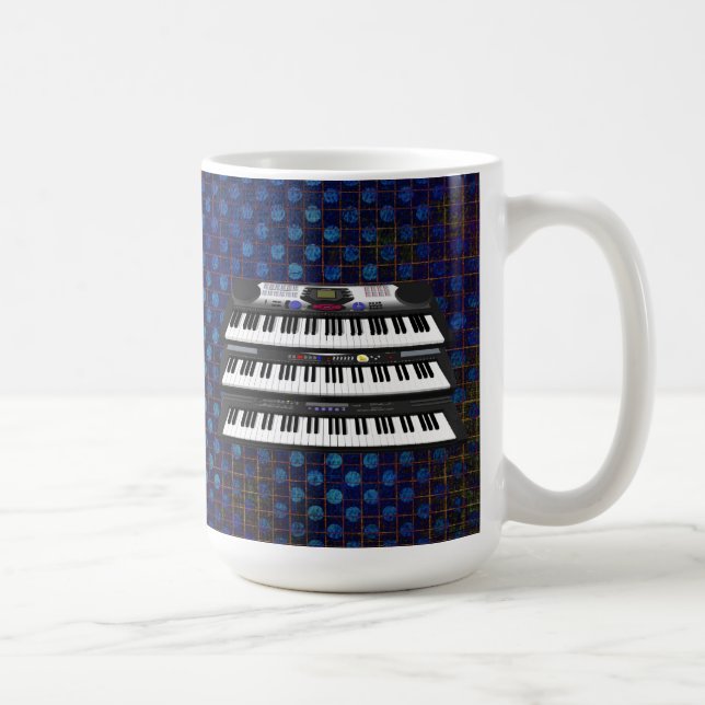 Three Modern Keyboards: Synthesizers: Coffee Mug (Right)