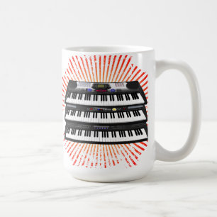 Three Modern Keyboards: Synthesizers: Coffee Mug