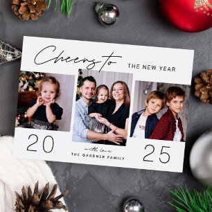 Three Moments One Celebration 2025 New Year Photo Holiday Card