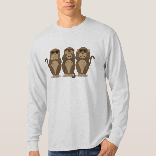 Three Monkeys T-Shirt (Front)
