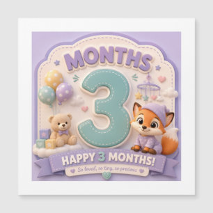 Three Months of Discovery – Baby Milestone Little