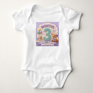 Three Months of Discovery – Baby Milestone Little Bodysuit