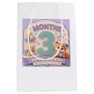 Three Months of Discovery – Baby Milestone Little Medium Gift Bag