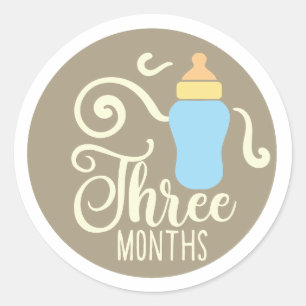 Three Months Sticker