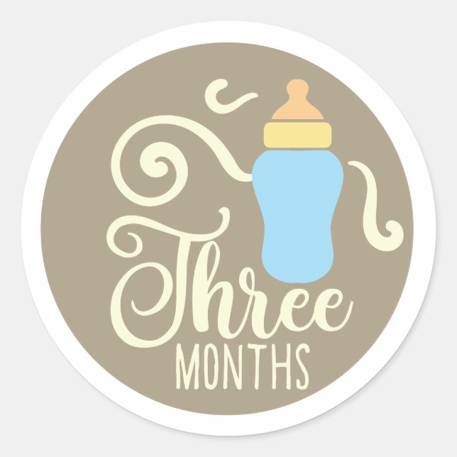 Three Months Sticker (Front)