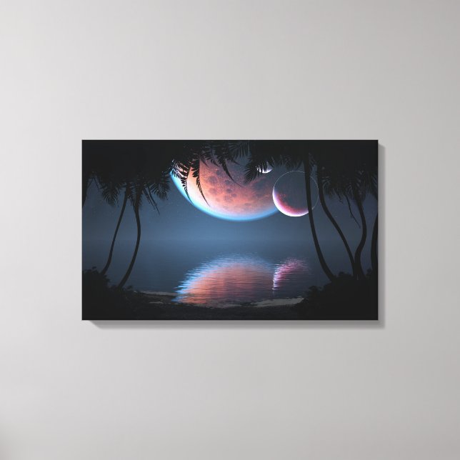 Three Moon Bay Canvas Print (Front)