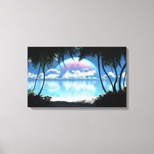 Three Moon Bay (Day) (Triptych) Canvas Print