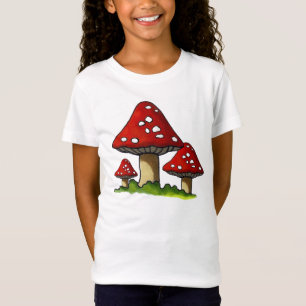 Three Mushrooms, Toadstools: Original Art T-Shirt