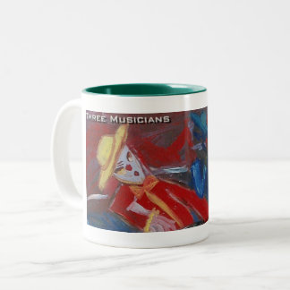 Three Musicians Two-Tone Coffee Mug
