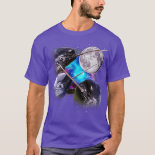 Three Narwhals Howl at the Moon T-Shirt