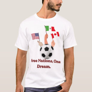 "Three Nations, One Dream" Official 2026 T-Shirt