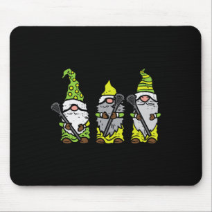 Three Nordic Gnomes Lacrosse Tomte Lax Player Men  Mouse Mat