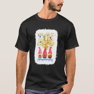 Three Nordic Gnomes Winter Christmas Swedish Elves T-Shirt