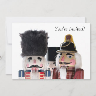 Three nutcrackers Christmas party Invitation
