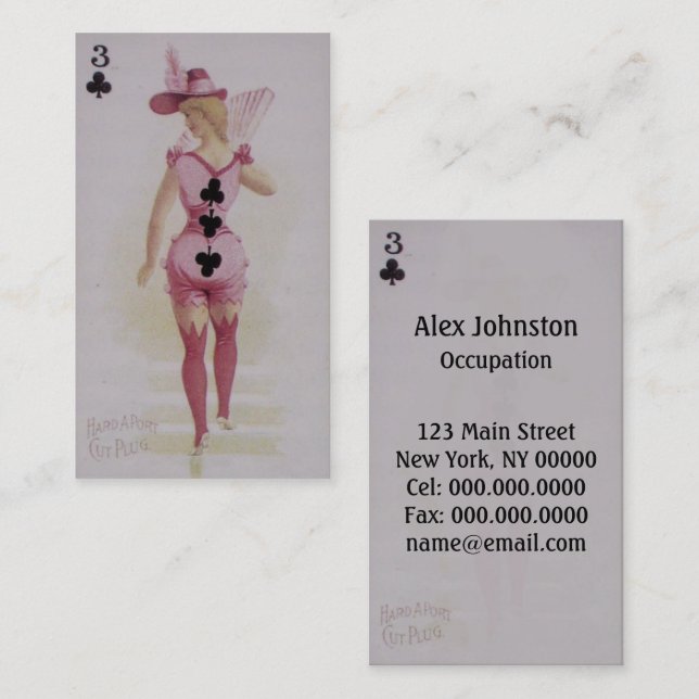 Three of Clubs ~ Business Card (Front/Back)
