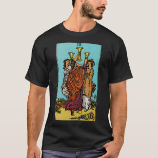 Three of Cups Tarot T-Shirt