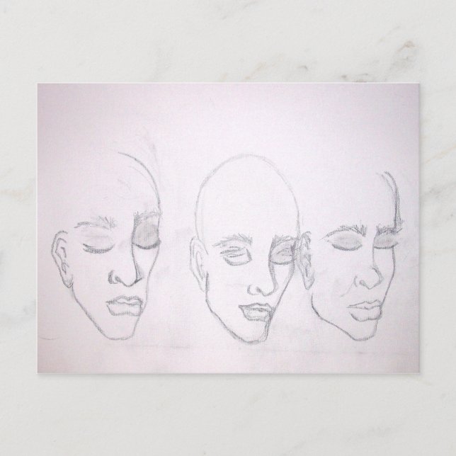 Three Of Me by Kenya Verrett Postcard (Front)