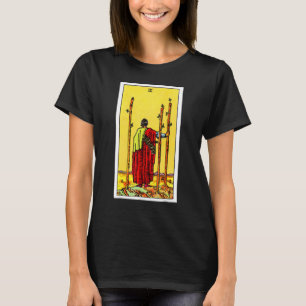 Three Of Wands Vintage Tarot Card Rider Waite Dec T-Shirt