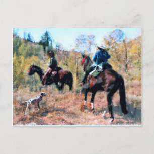 Three on trail postcard