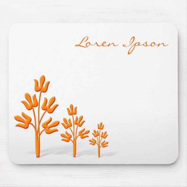 Three Orange Trees Mouse Mat (Front)