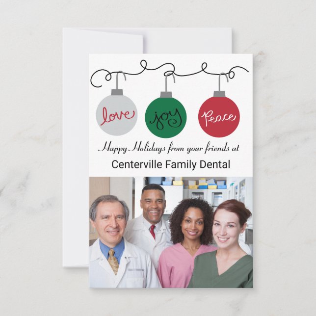 Three Ornaments - 3x5 Company Card (Front)