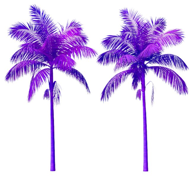 Three Palm Trees Purple T-Shirt (Creator Uploaded)